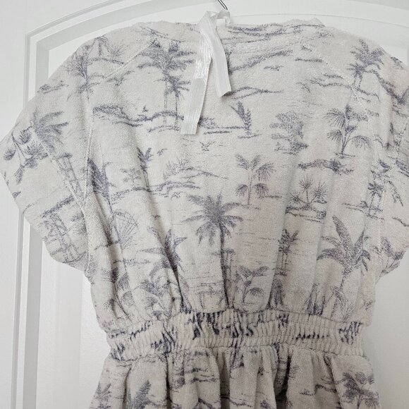 Sale 🎉🥳 4/$25 or $10Zara Girls Terry Cloth Palm Tree Cover-up Dress - Picture 5 of 5
